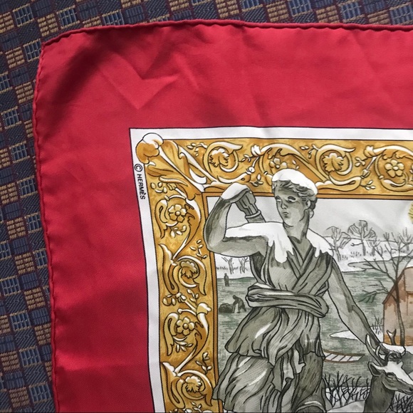 Hermès Silk Scarf by Ledoux - Picture 9 of 9